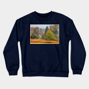 layers of trees on autumn day Crewneck Sweatshirt